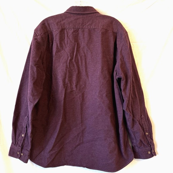 The Normal Brand Shirt Mens Size XL Plum Purple Long Sleeve Flannel - Picture 7 of 11